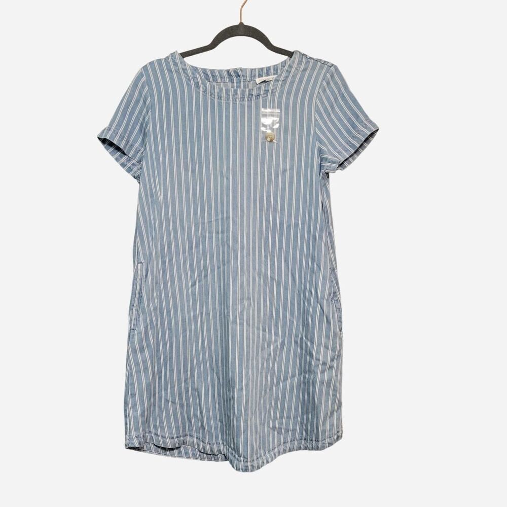 NWT Blu Pepper Women's Medium Portview Dress Mini Lyocell Coastal Preppy Relaxed
